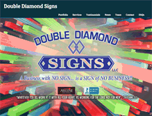 Tablet Screenshot of doublediamondsigns.com